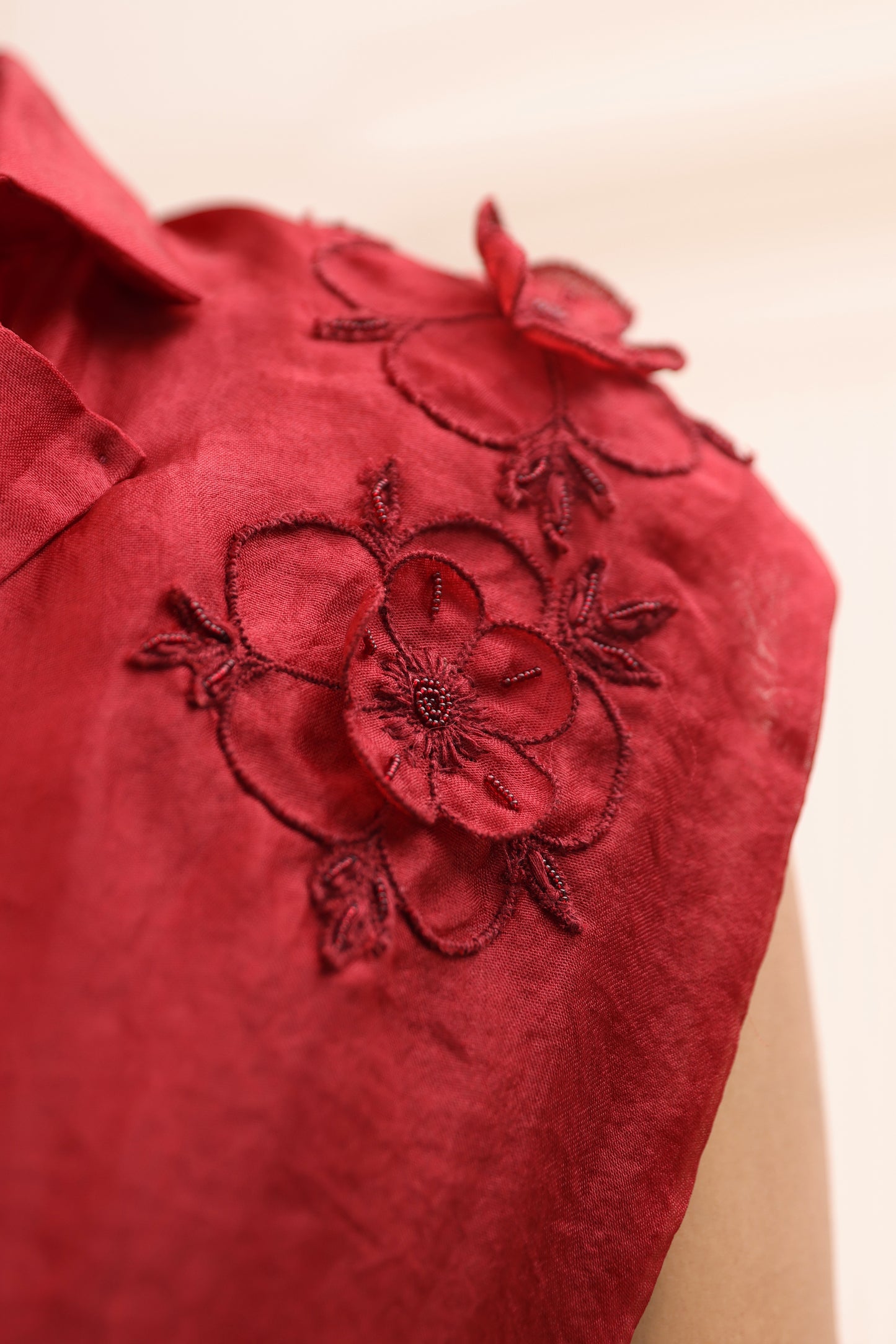 Rust Ilara Organza Jacket with dress