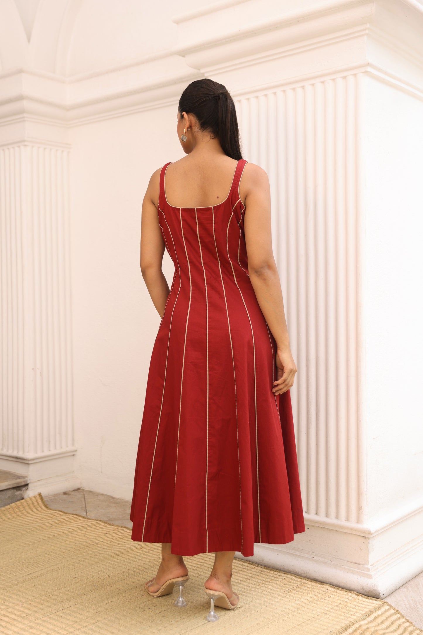 Ilara Dress in rust