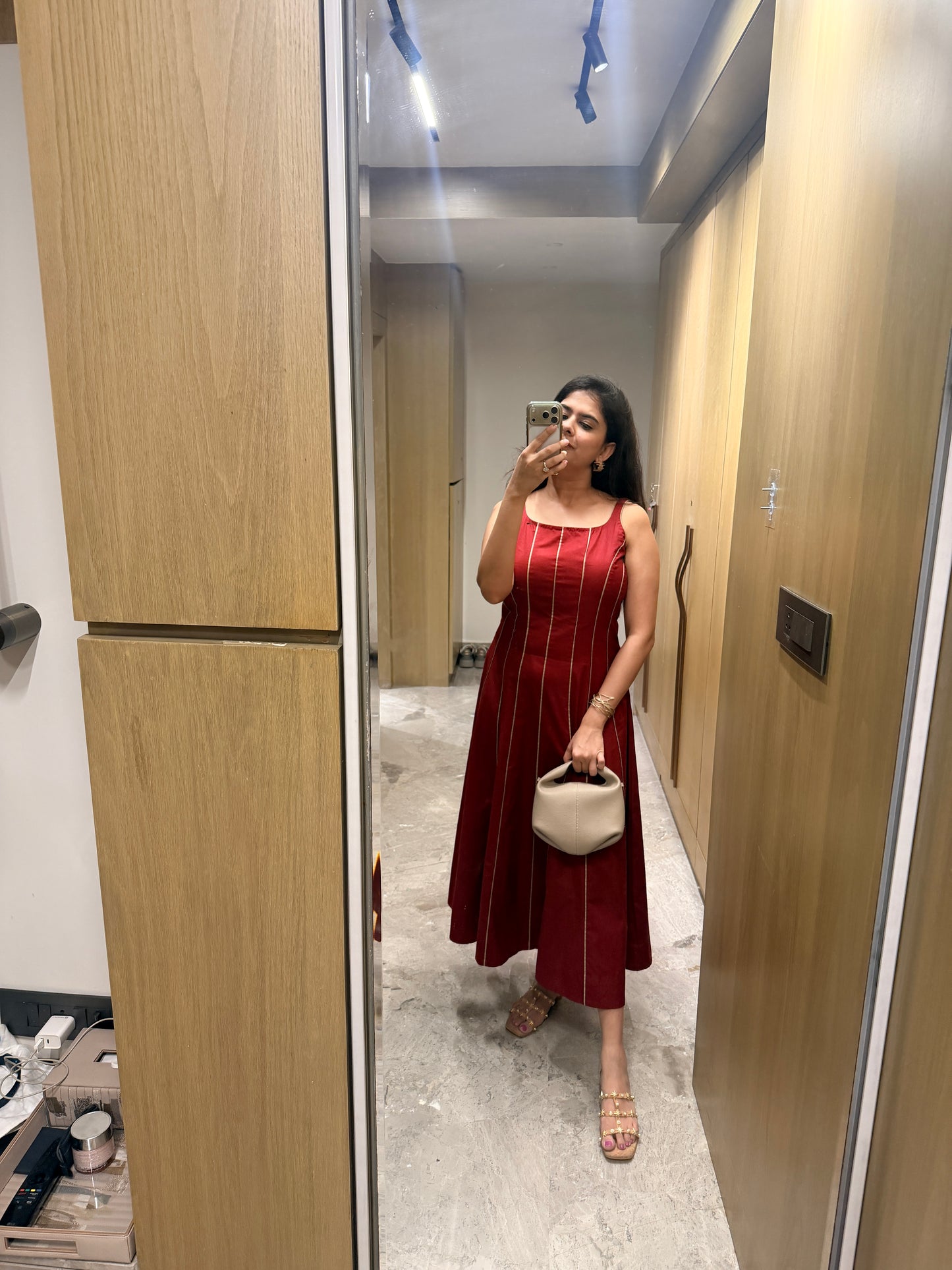 Ilara Dress in rust