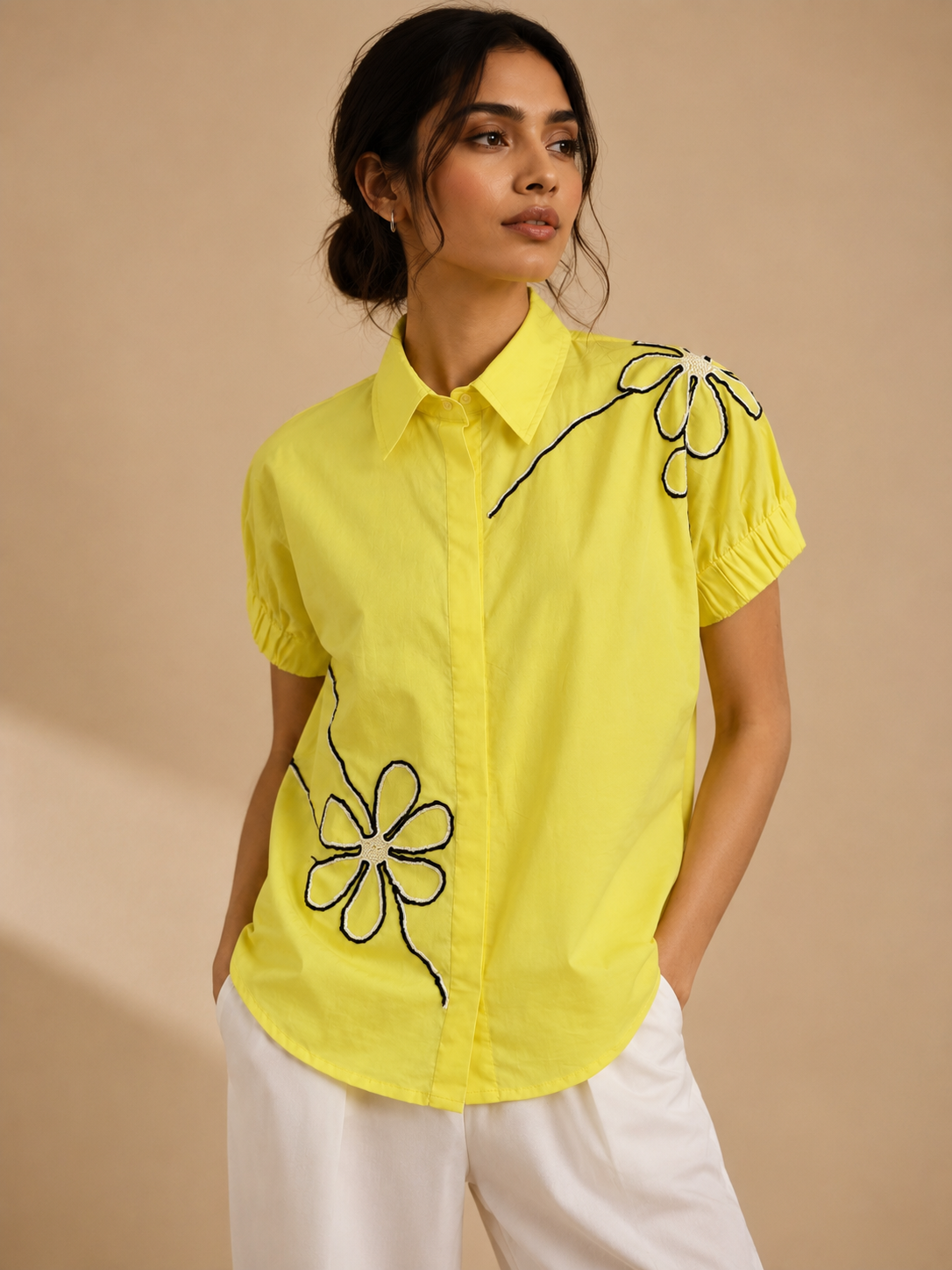Florra Shirt in yellow