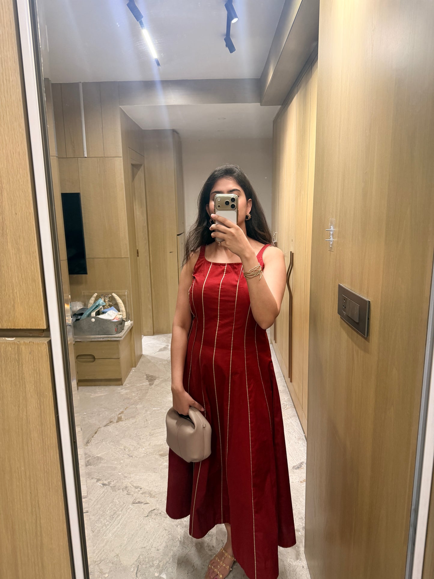 Ilara Dress in rust