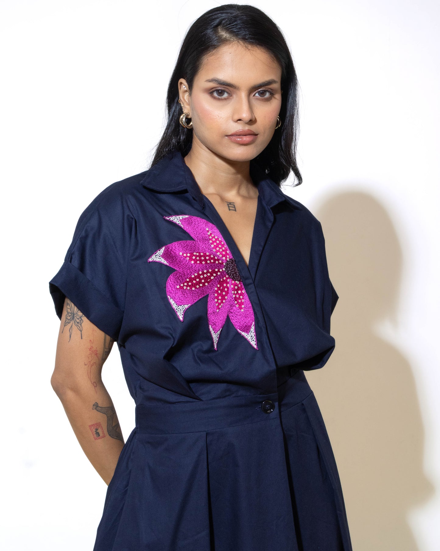Trench Dress in Navy
