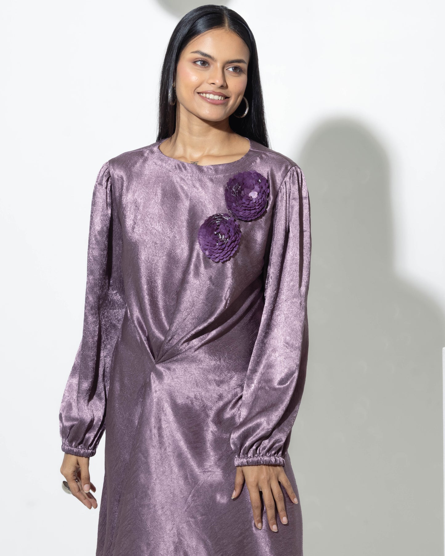 Amira Dress in Mauve