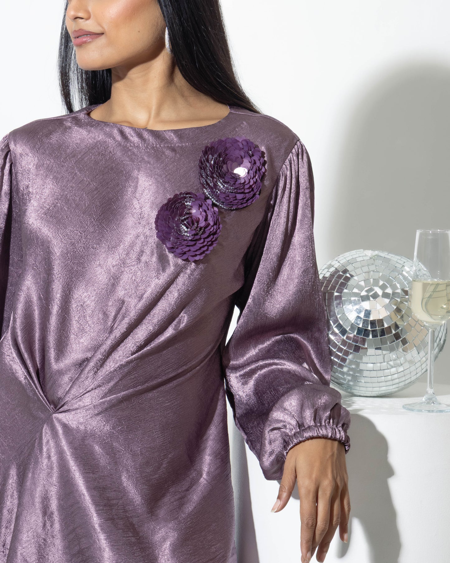 Amira Dress in Mauve