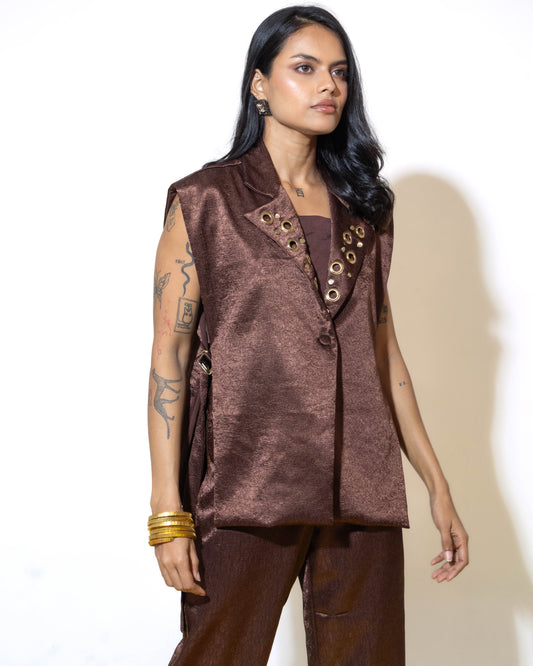 Noira Jacket in Brown