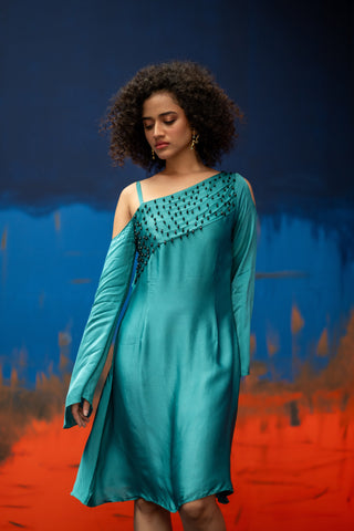 Nouria Dress in Sea Green