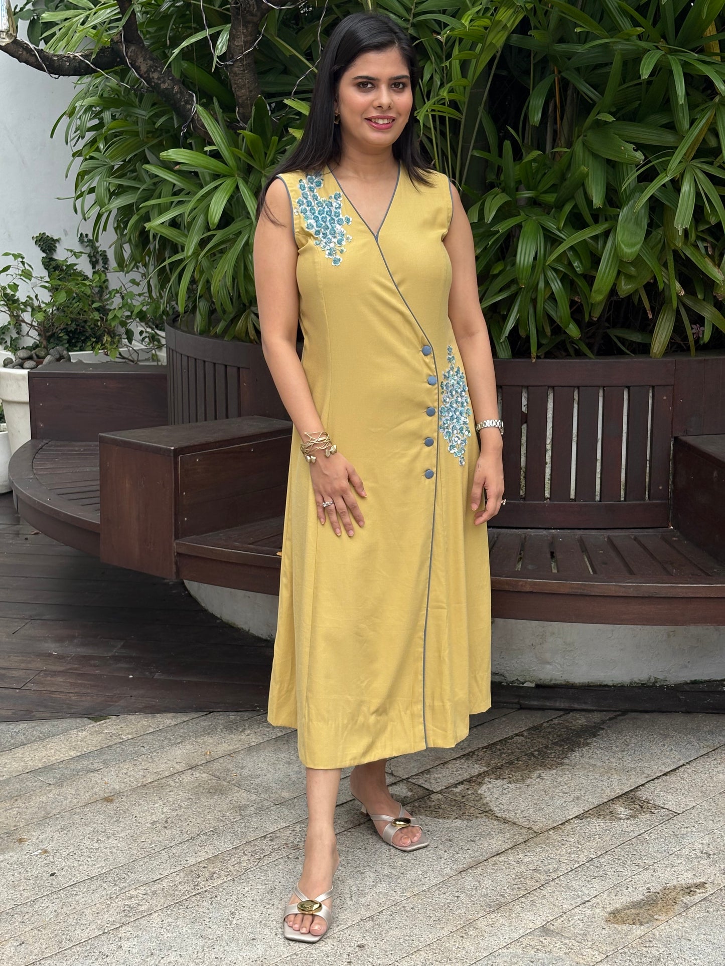Solene Dress in Yellow