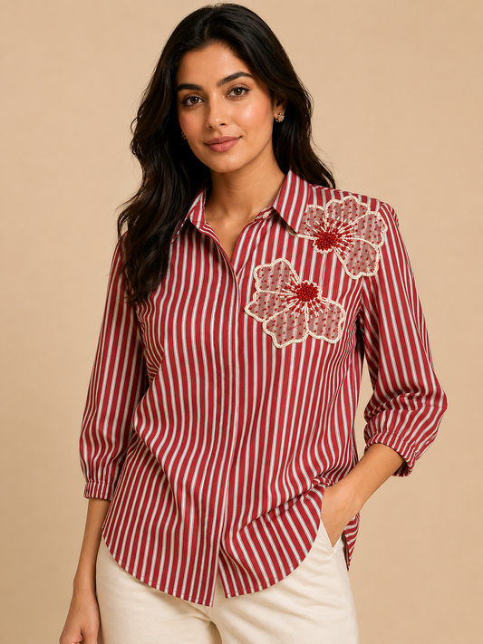 Red stripe shirt
