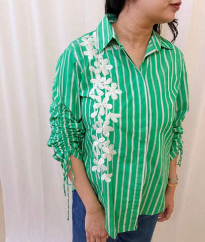 Green Stripe Shirt