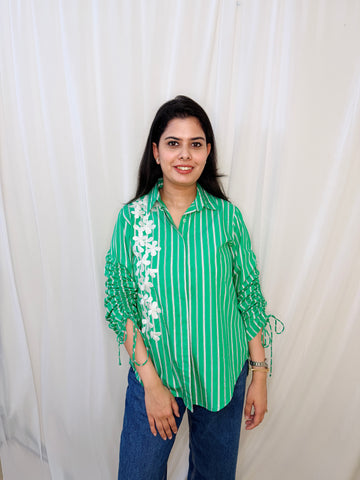 Green Stripe Shirt