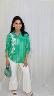 Green Stripe Shirt