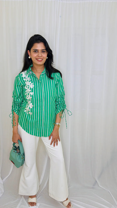 Green Stripe Shirt