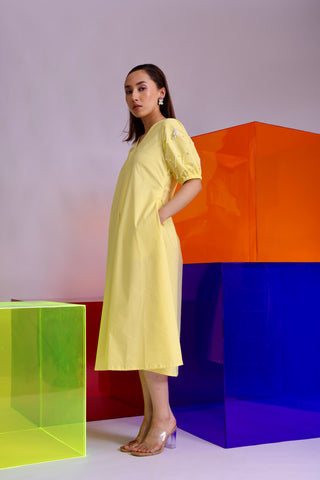 Yellow Rhea Dress