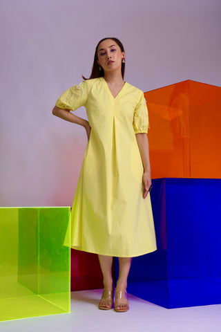 Yellow Rhea Dress