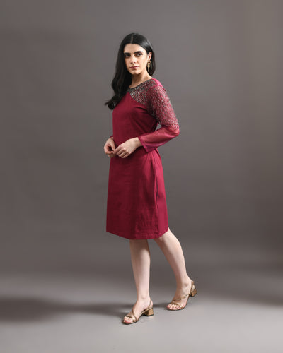 WINE ALLURE DRESS