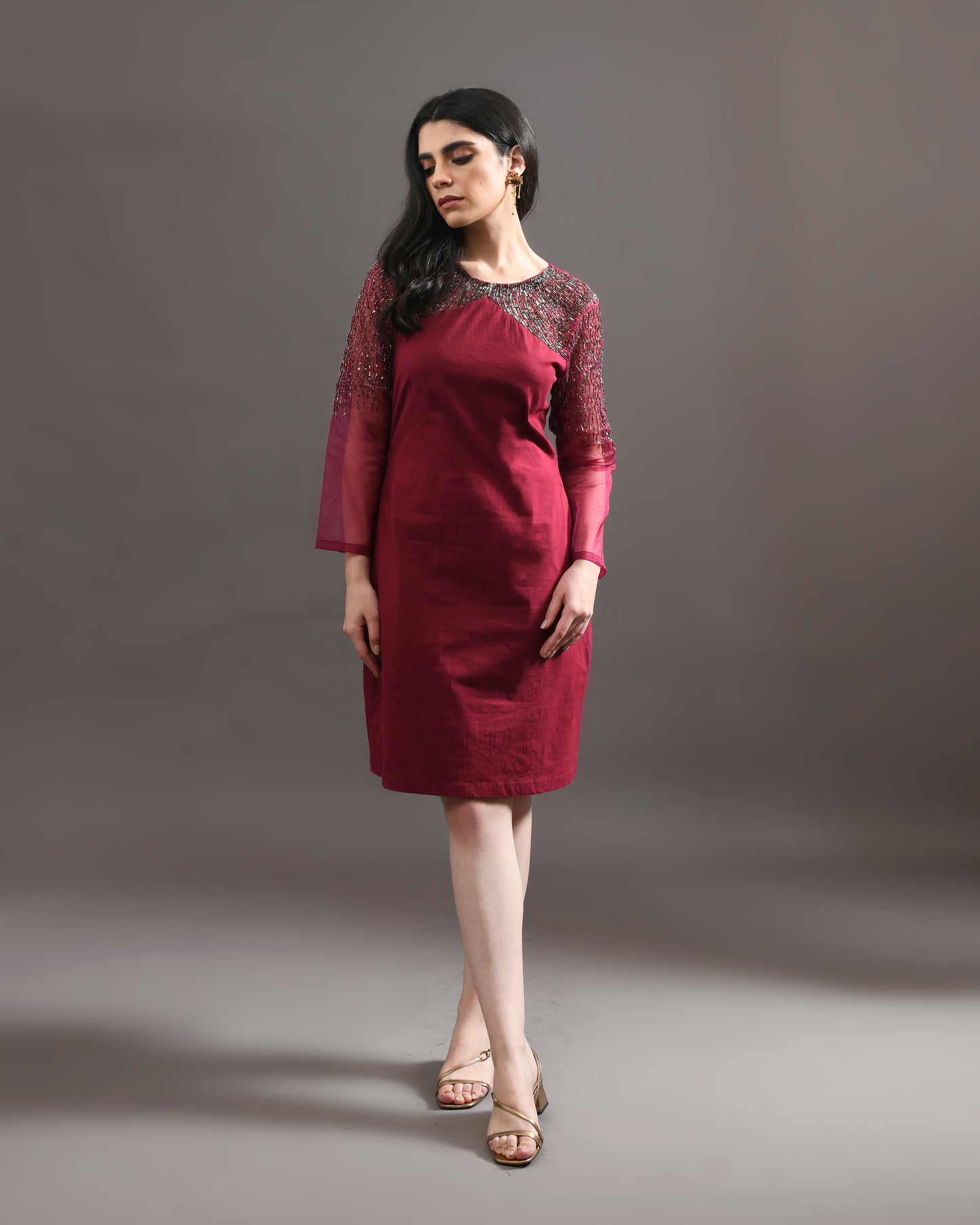 WINE ALLURE DRESS