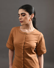 BROWN CELINE TOP