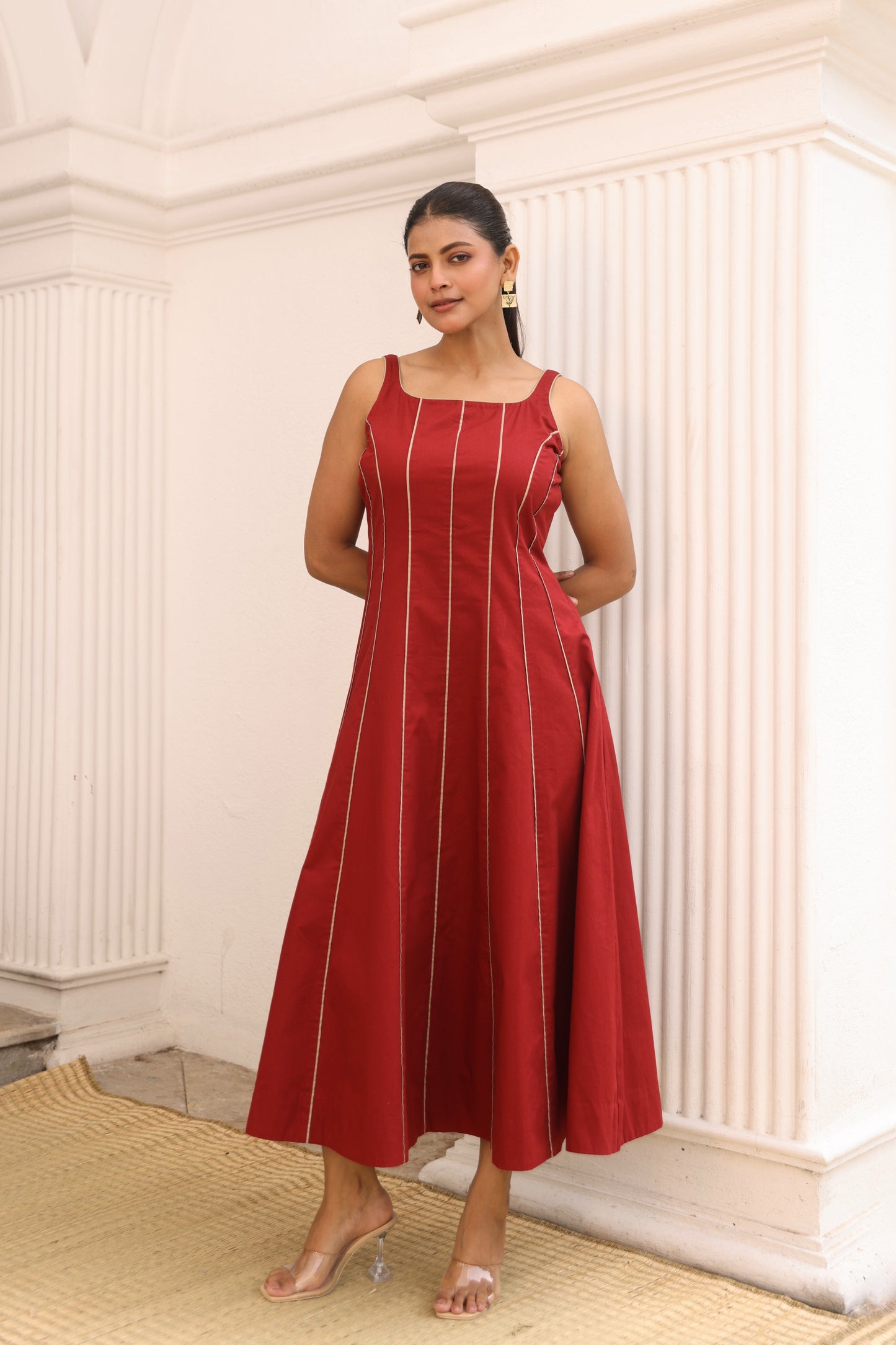 Ilara Dress in rust