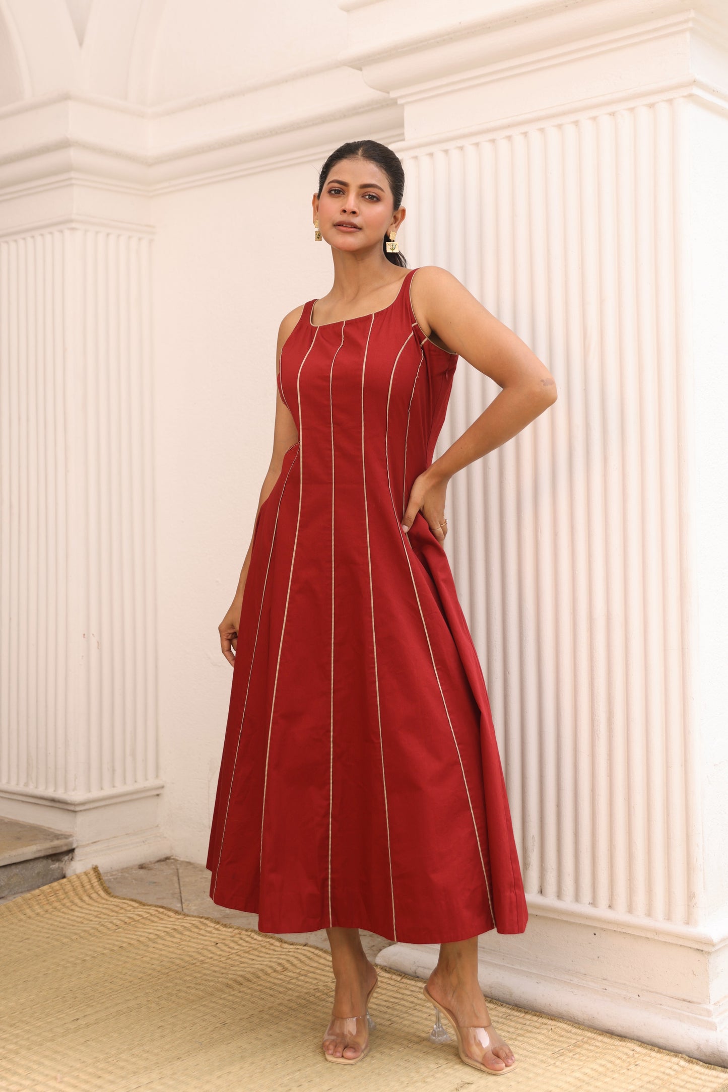 Ilara Dress in rust